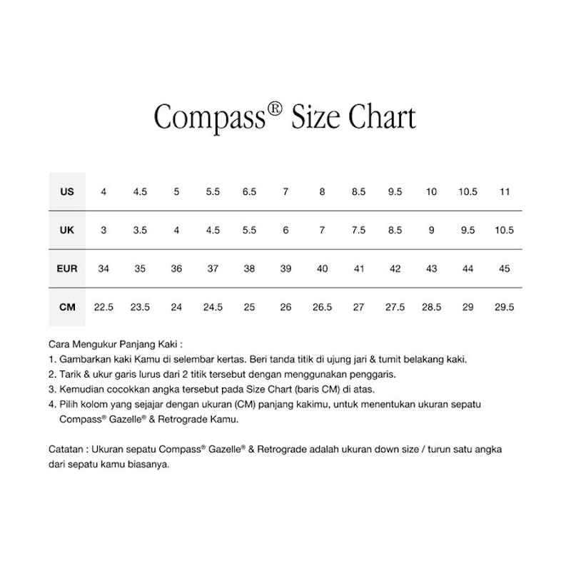 Compass® Gazelle Low Black White 4