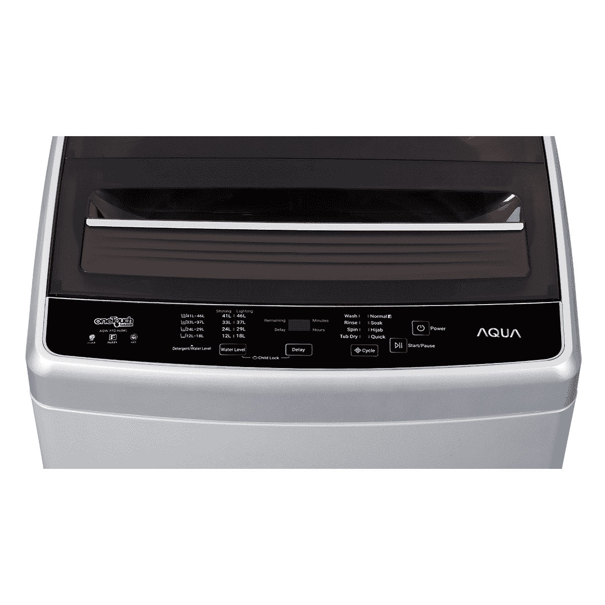 AQUA Japan AQUA Mesin Cuci Top Loading 7 kg AQW-77D-H(BK)
