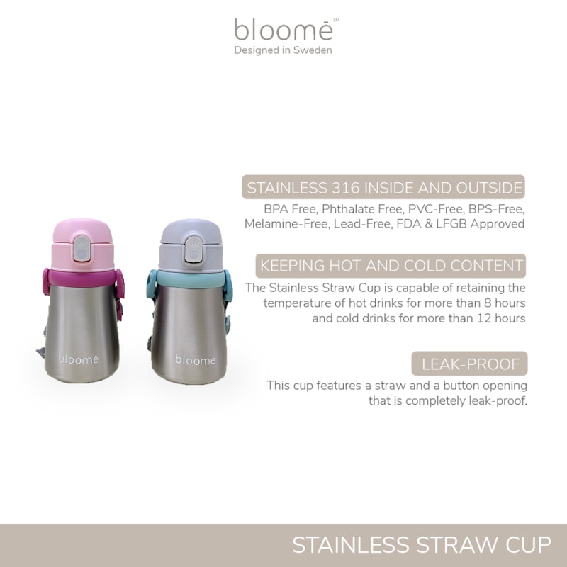 bloomē Stainless Training Straw Cup 3