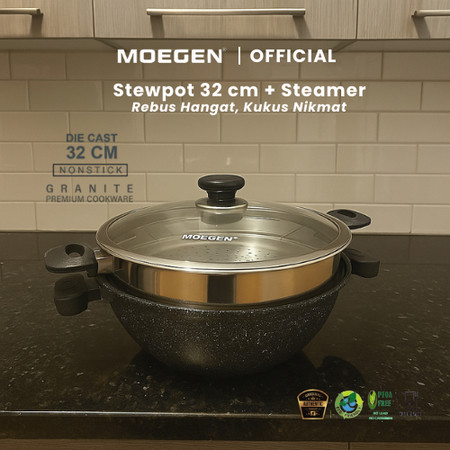 MOEGEN Granite Series Stewpot + Steamer 2