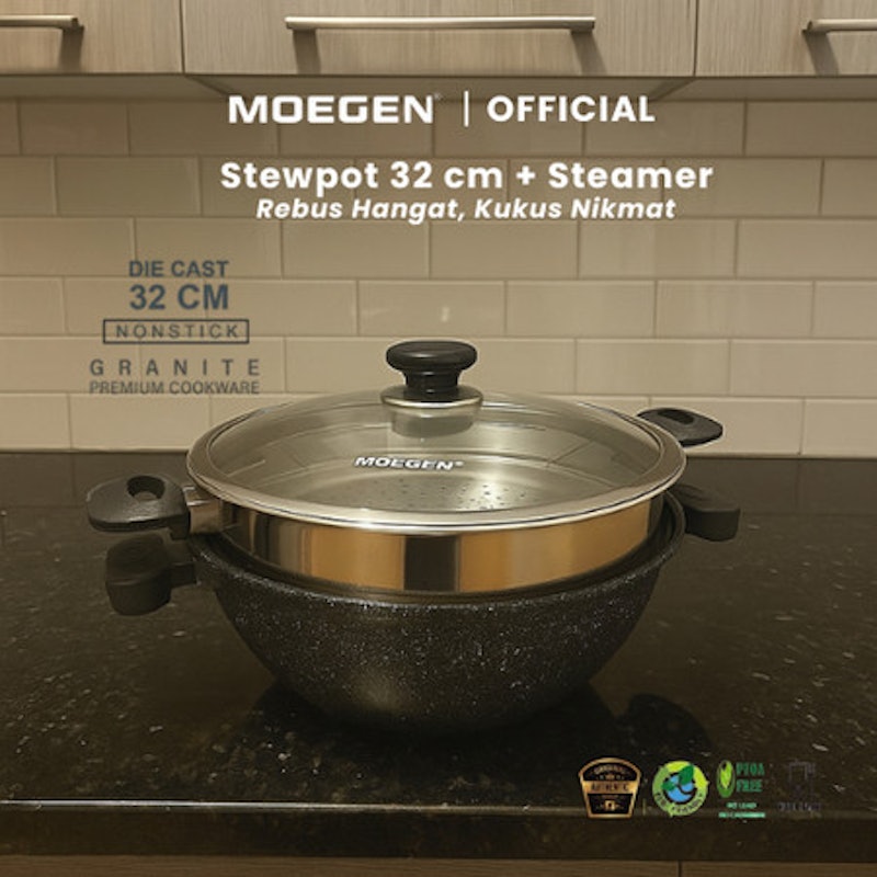 MOEGEN Granite Series Stewpot + Steamer 2