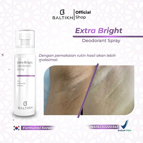 Ayu Naturally Cemerlang BALTIKH Extra Bright Deodorant Spray