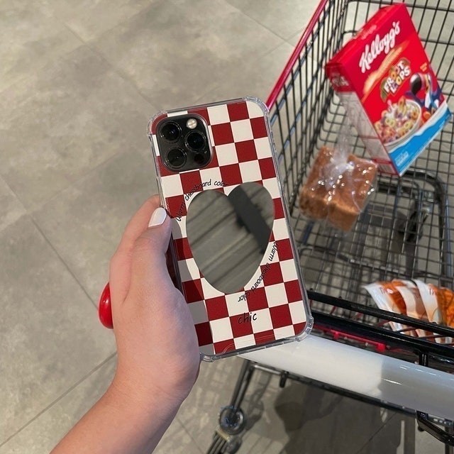  Warm Chessboard Mirror Case Checkered Collection