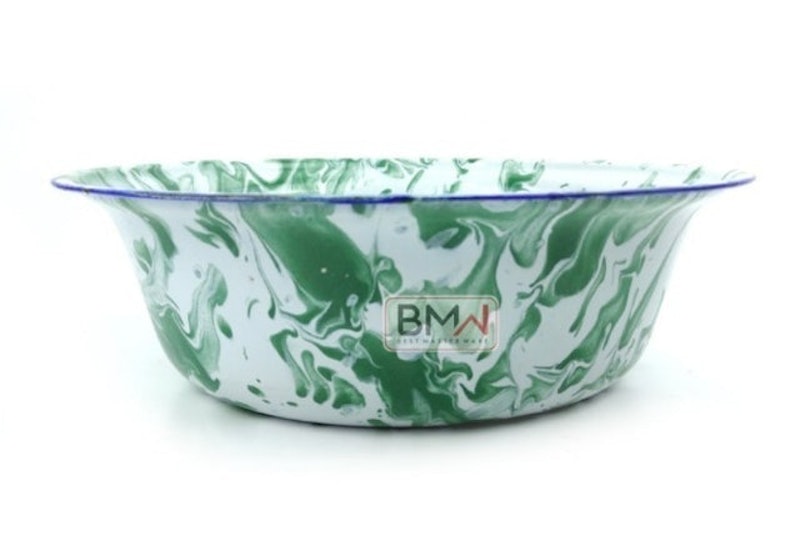 Baskom Enamel Model Lurik 2