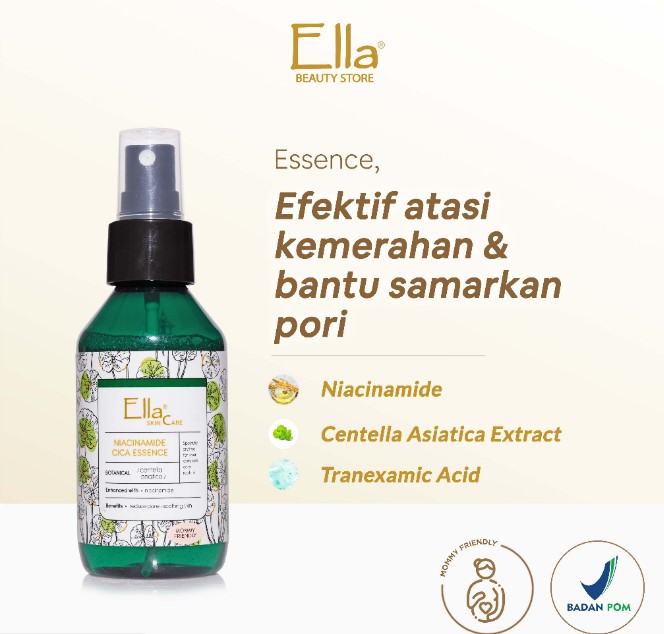 Ella Skin Care Niacinamide Botanical Cica Essence with Centela Asiatica Extract