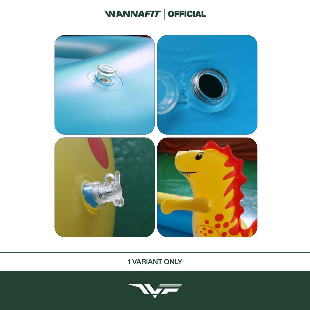  Wannafit Kolam Renang Air Mancur Dinosaurus