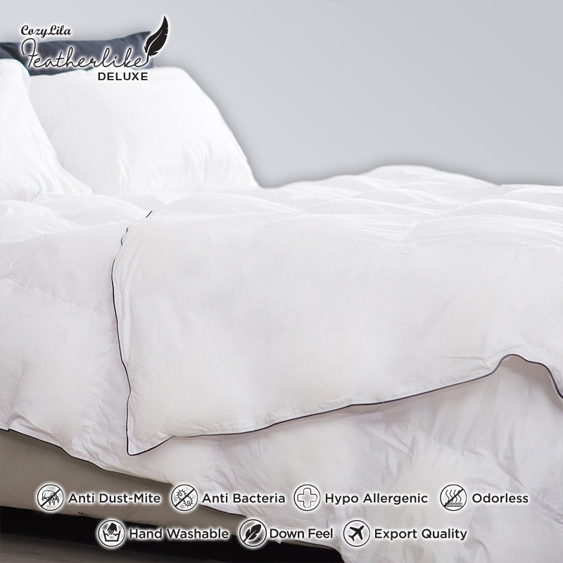  Cozy Lila Selimut Bulu Angsa Featherlike Deluxe