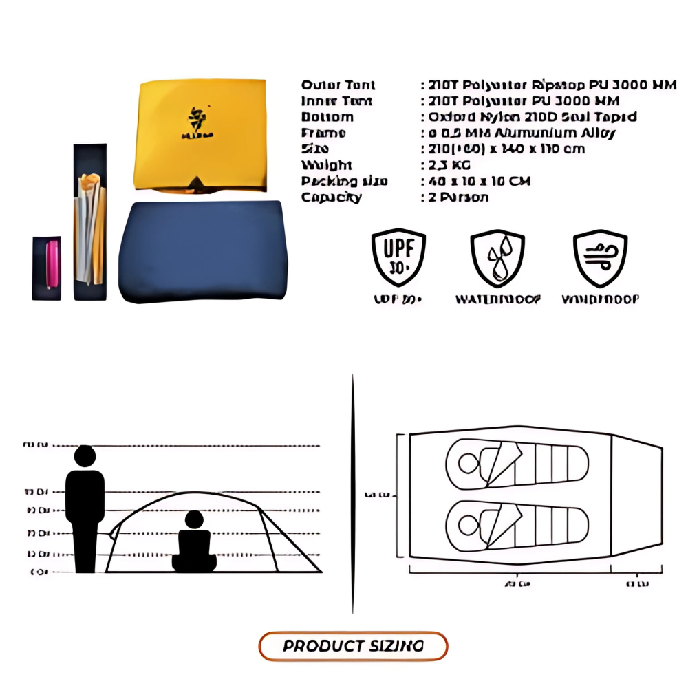  Hillman Tent Smart 2P