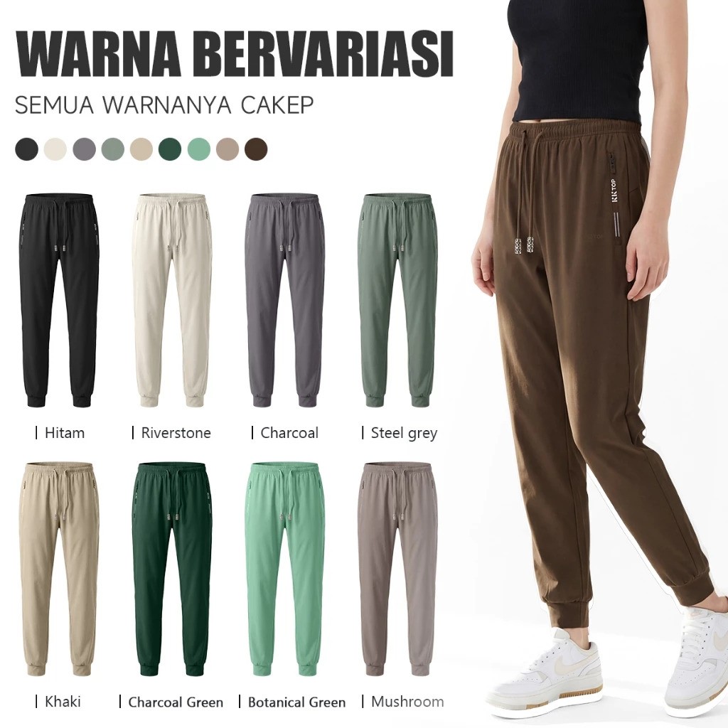 YOUTOP INDONESIA KKTOP Celana Jogger Sport Nylon Lycra 002