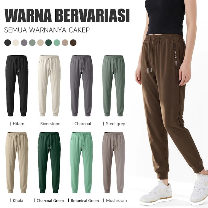 KKTOP Celana Jogger Sport Nylon Lycra 002 4