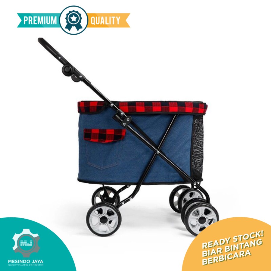  Pet Stroller 4 Wheels Folding