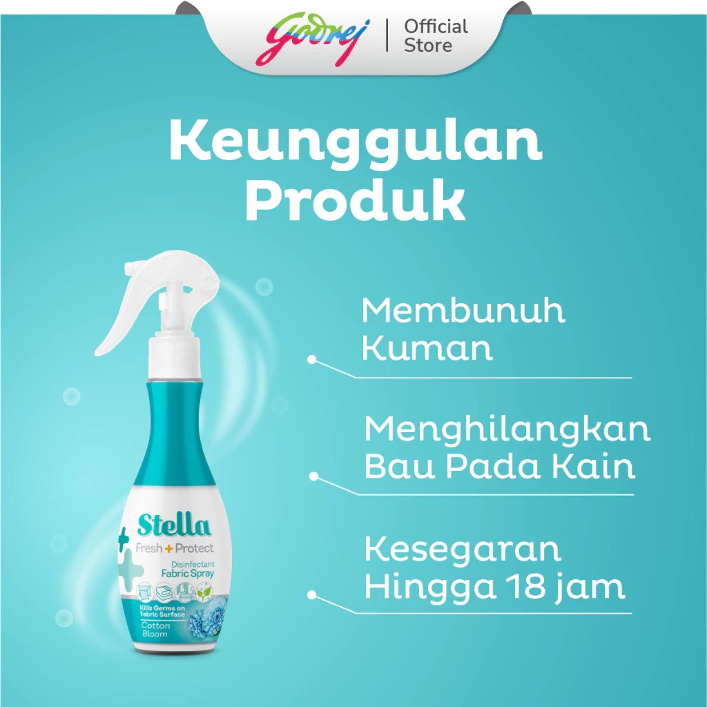 Godrej Stella Fresh & Protect Fabric Spray Cotton Bloom