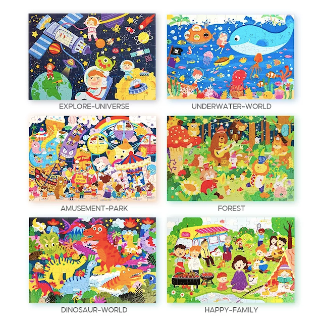 Puzzle 100 pcs Exploring the Universe Mainan Anak 2