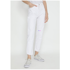 Fireweed Boyfriend Jeans Highwaist Putih