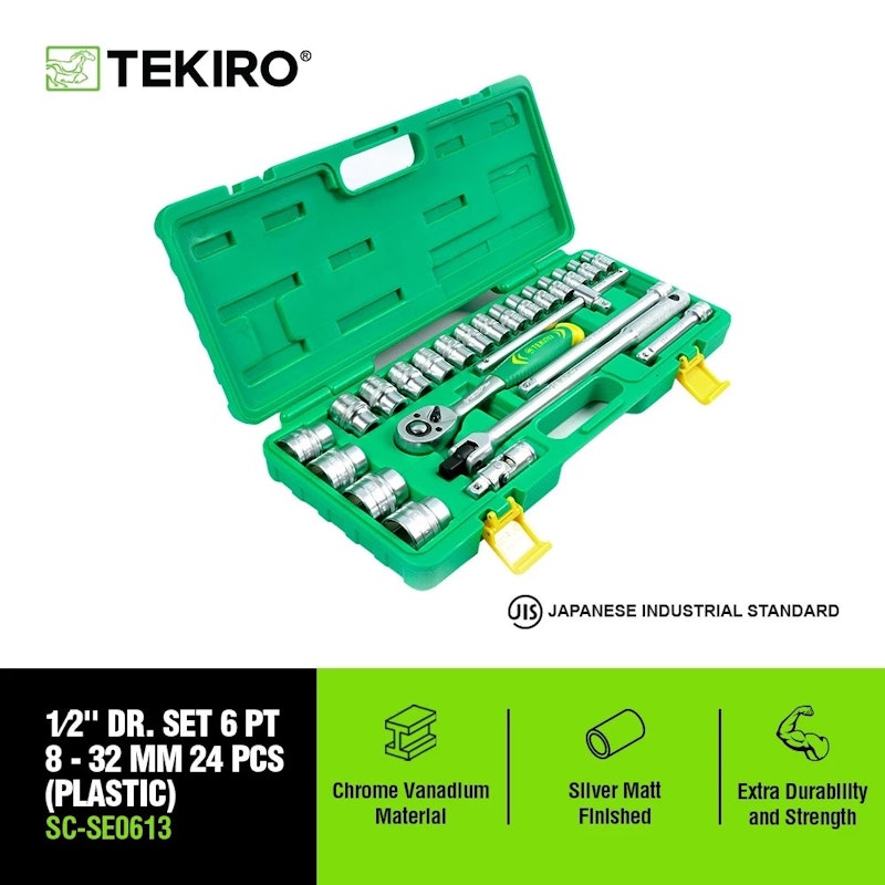 Tekiro 1/2" DR. Set 6 PT 8-32 mm 24 Pcs 5