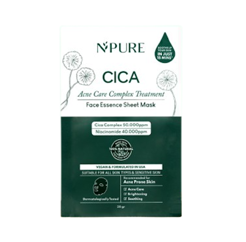 NPURE Cica Face Sheet Mask 1