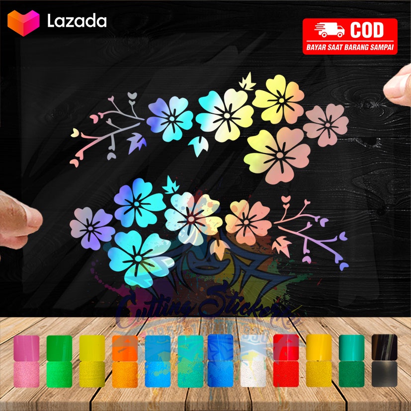  Cutting Stiker Flower Cute