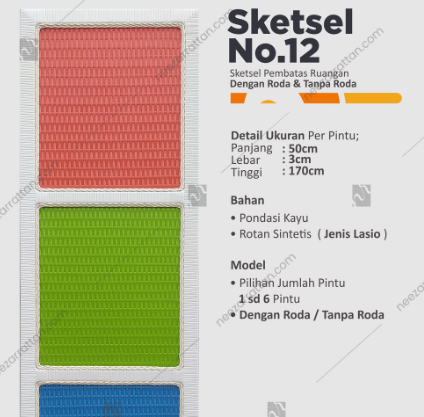 Sketsel Rotan Mahoni Unik