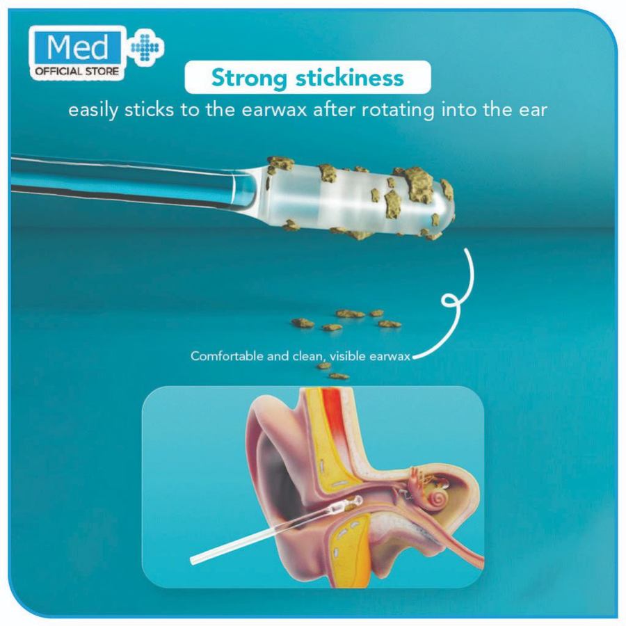  Med+ Cotton Bud Gel Pembersih Telinga Dewasa
