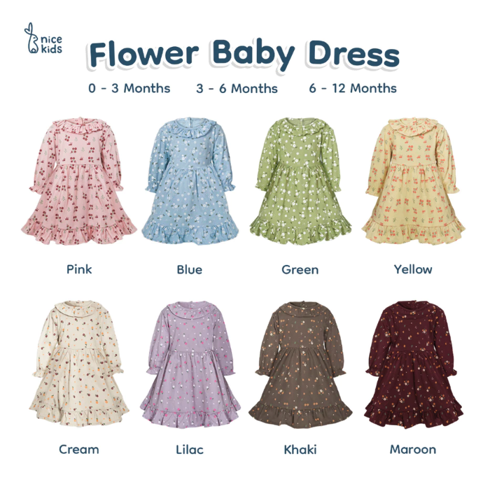 Sahabat Anak Baik Indonesia Nice Kids Flower Baby Dress