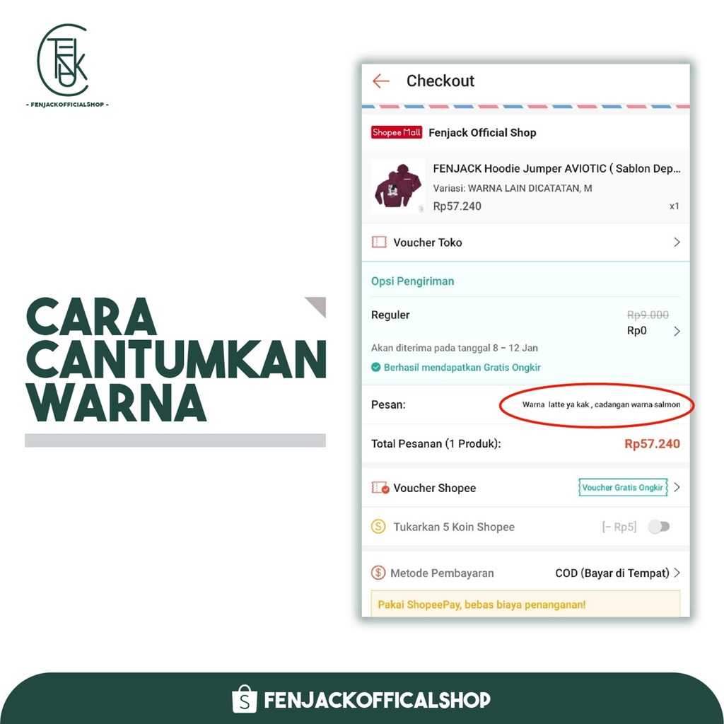 FENJACK  Hoodie Jumper ANYA - Dusty Pink