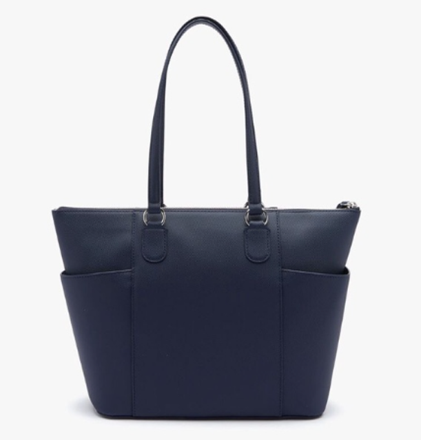 Lacoste Women’s Daily Classic Polo Charm Piqué Canvas Zip Tote Bag LACNF3421DC000