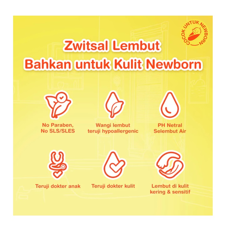 Unilever Indonesia Zwitsal Baby Hair & Body Bath Aloe Vera