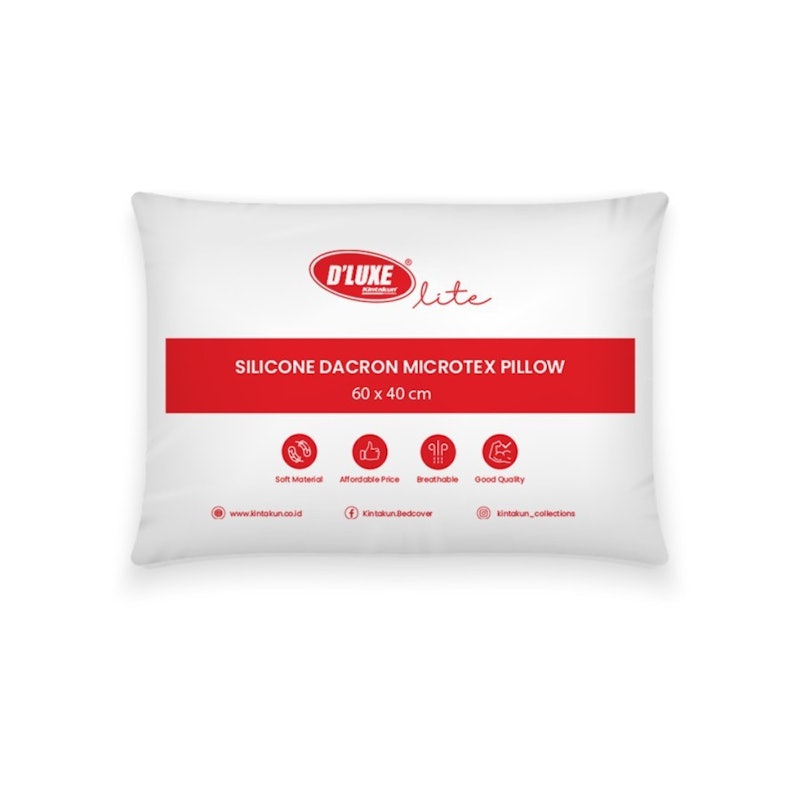Kintakun D'LUXE Lite Silicon Dacron Microtex Pillow 1