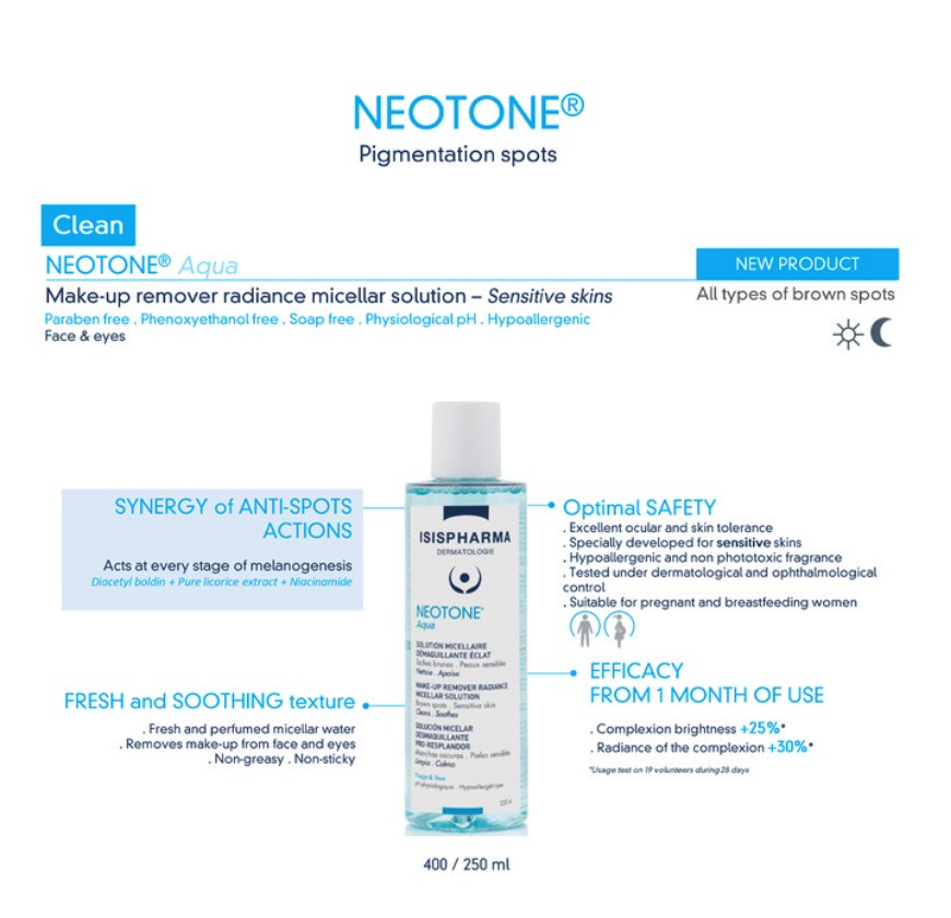 Isispharma Dermatologie NEOTONE Aqua Micellar Water