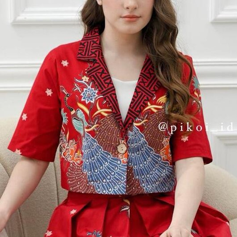 Pikoi_id Atasan Batik Wanita Modern/Crop Top 2