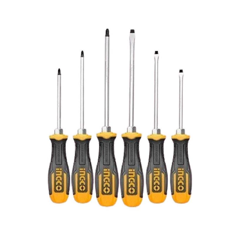 INGCO 6-Pcs Go-Through Screwdriver Set 1