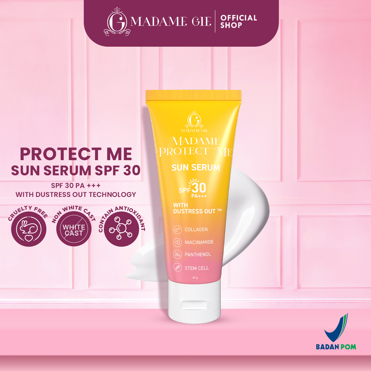 Tjhindatama Mulia Madame Gie Madame Protect Me Sun Serum SPF 30 PA+++ - Sunscreen Skincare Sun Protection