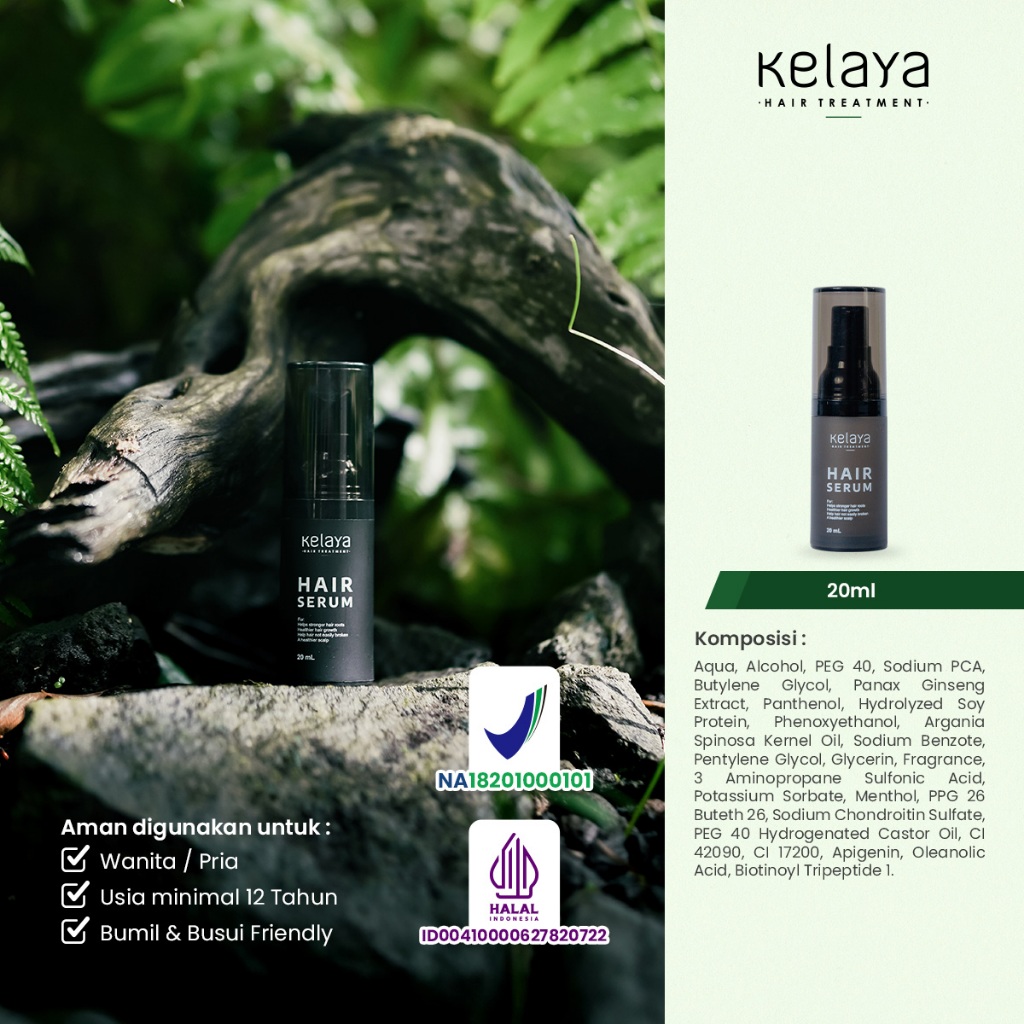 Inovasi Teknologi Kosmetika Kelaya Hair Serum