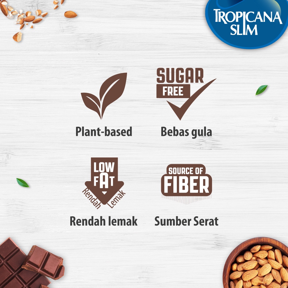 Nutrifood Indonesia Tropicana Slim Almond Drink Chocolicious