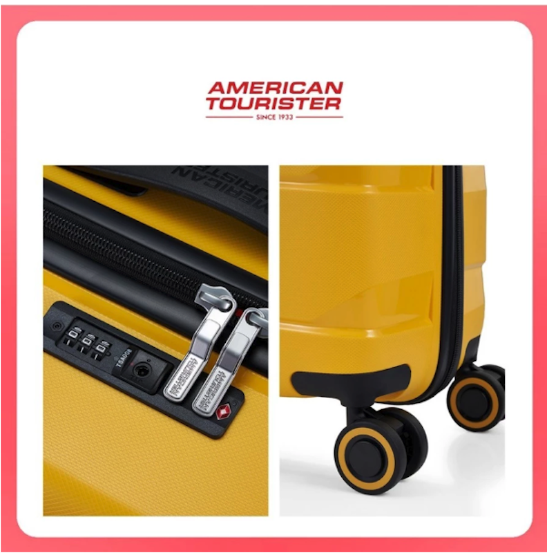 American Tourister Air Move Medium 24 Inch Golden Yellow 4