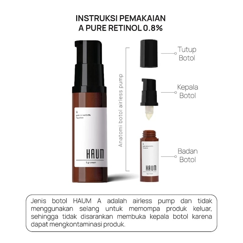 HAUM A Serum Pure Retinol 0,8% + Squalane 2