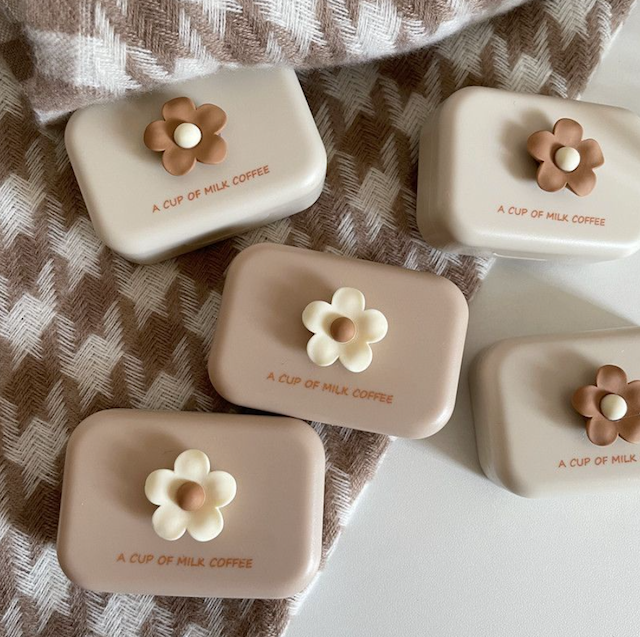  Softlens Case 3D Flower A Cup of Milk