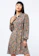 Delamibrands The Executive Printed Long Sleeves Mini Dress 1