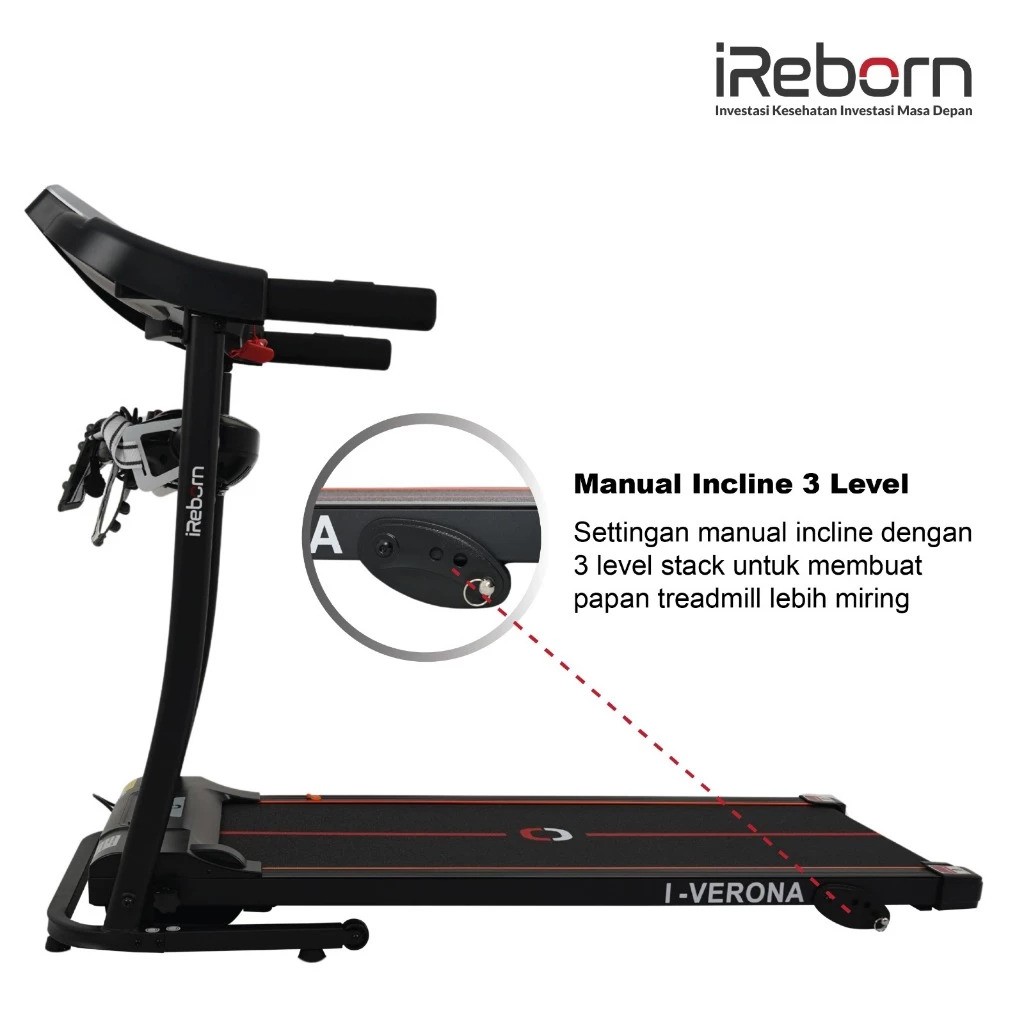 TRIJAYA SPORTECH iReborn iVerona Motorized Treadmill