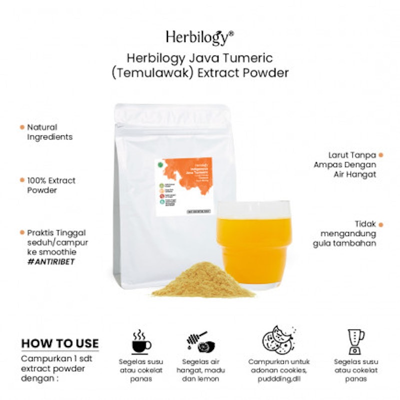 Herbilogy Java Turmeric (Temulawak) Extract Powder 5