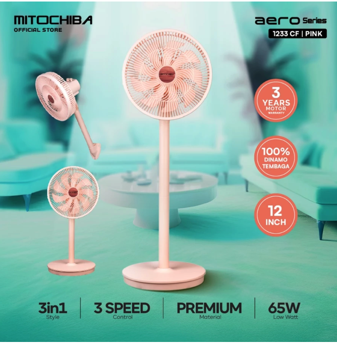 Maju Express Indonesia & Mahakarya Sukses Indonesia Mitochiba Fan 3in1 Aero Blade 1233CF