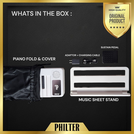 Philter Wireless Keyboard Piano Foldable 88 Keys 4