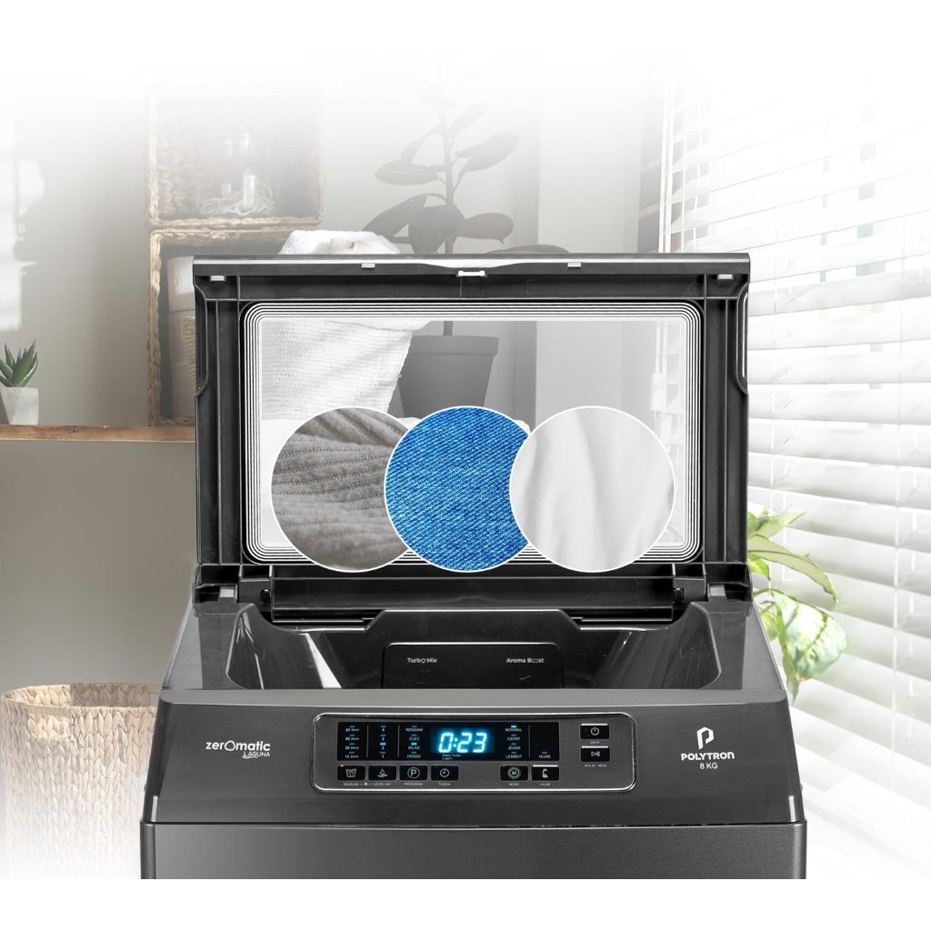 Hartono Istana Teknologi Polytron Polytron Mesin Cuci 1 Tabung Zeromatic Laguna Series Hijab 10 kg PAW 1028Y