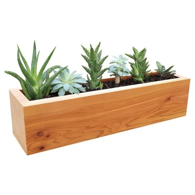 Wooden Box Planter 1