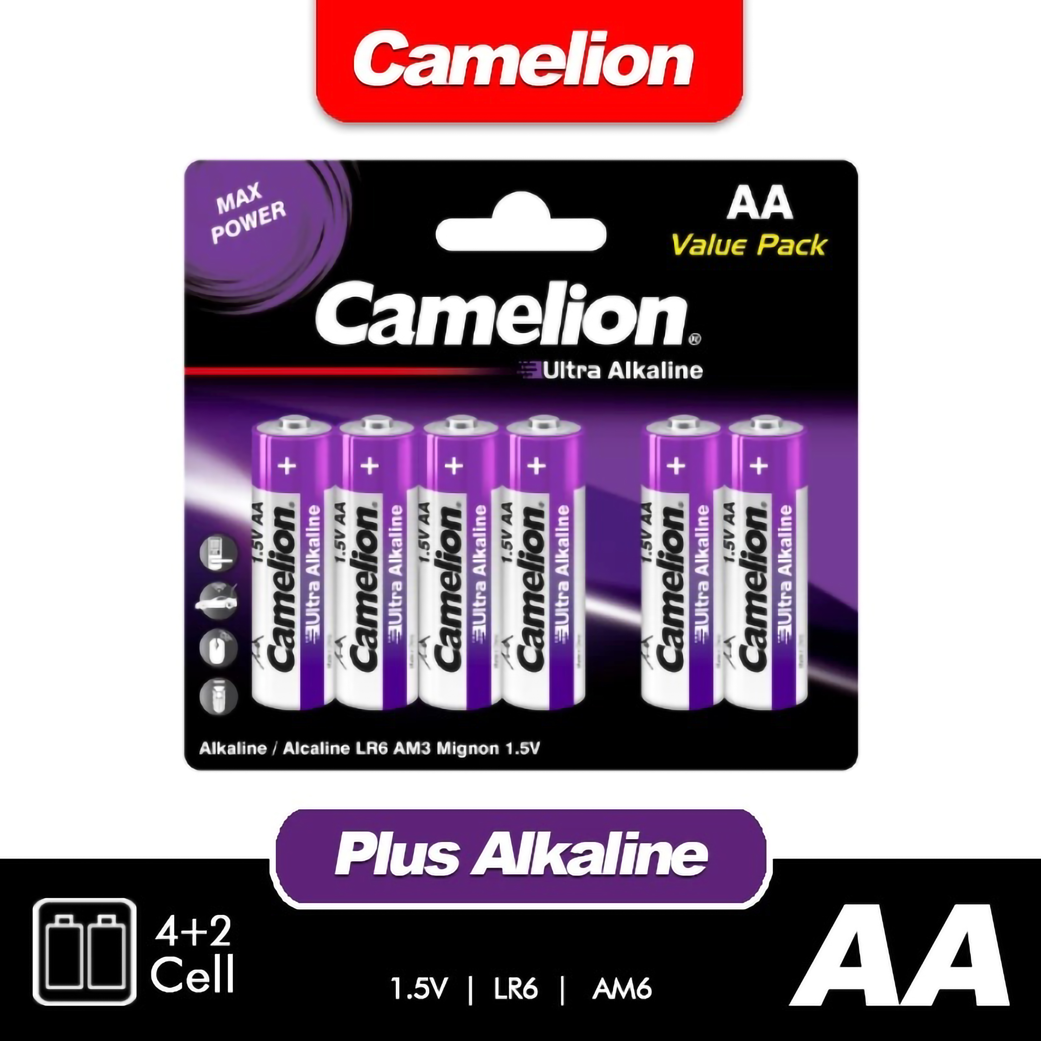 Camelion Ultra Alkaline AA LR6-BP6
