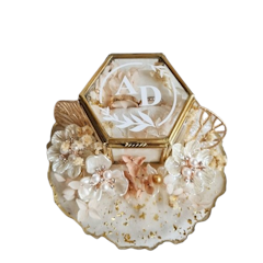 Mini Blossom Hexa Resin Ring Box