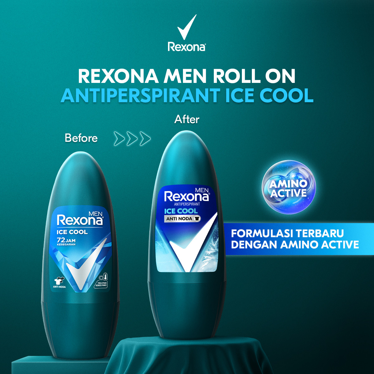 Unilever  Rexona Men Roll On Deodorant Ice Cool