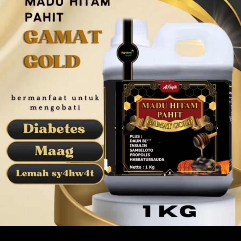 Al Faqih Madu Hitam Pahit Gamat Gold 3
