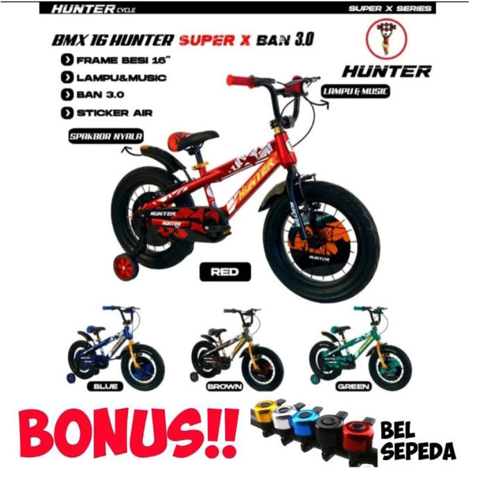 Roda Pasifik Mandiri Hunter BMX Super X Ban 3.0