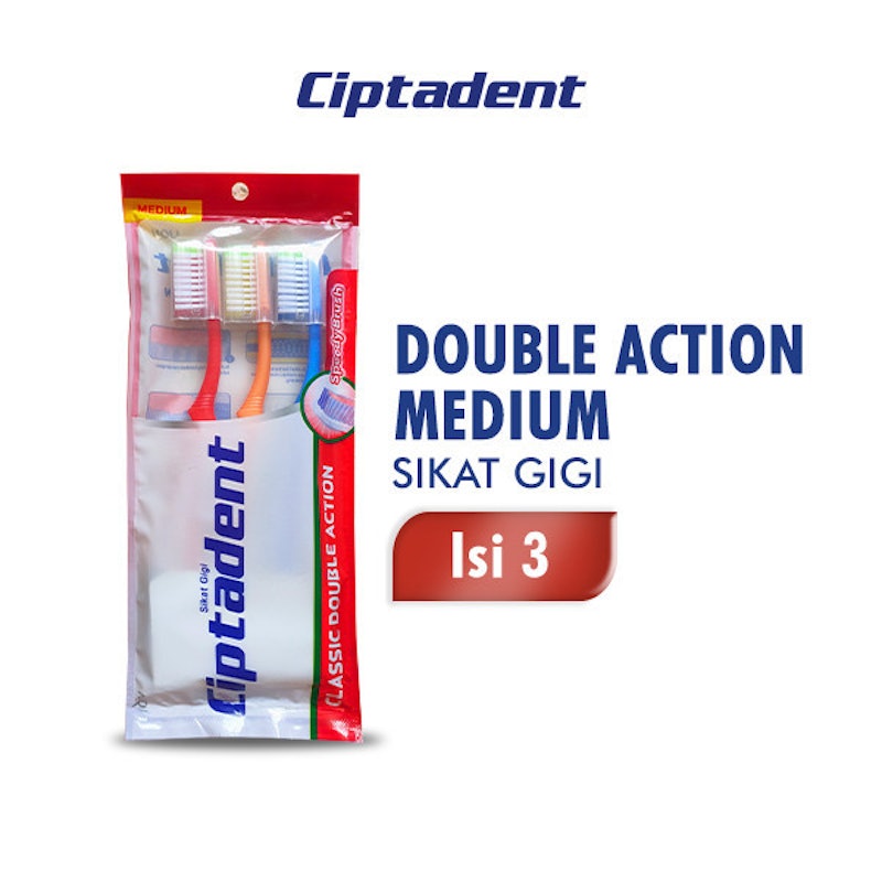 Ciptadent Sikat Gigi Classic Double Action Medium